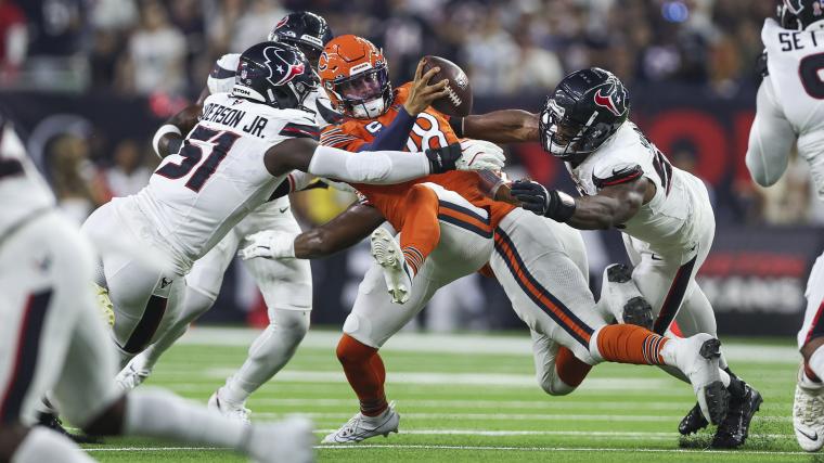 Caleb Williams en difficulté lors de son deuxième match avec les Bears de Chicago