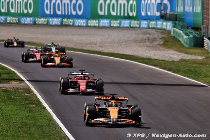 Oscar piastri en action lors du grand Prix d'Italie