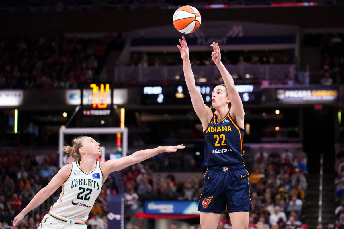 Caitlin Clark in action