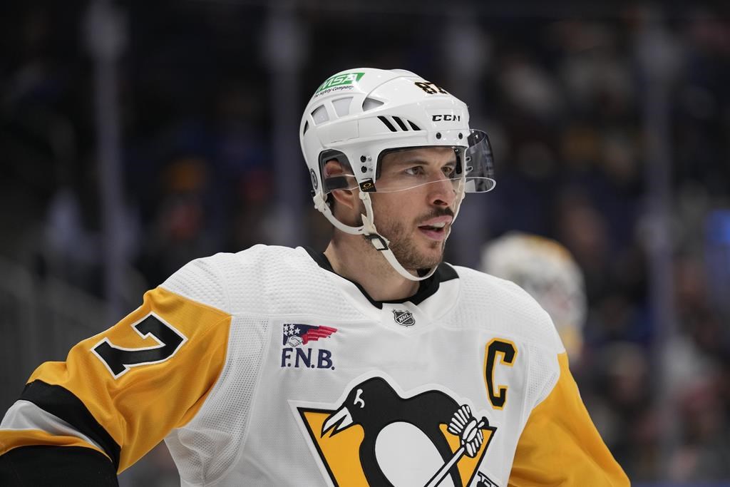 Sidney Crosby lors d'un match contre les new York Islanders