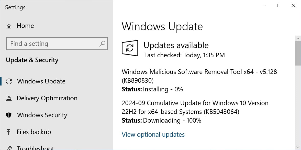 technologie Windows 10 KB5043064 mise à jour cumulative aperçu