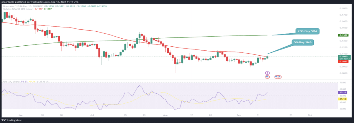 technologie Dogecoin (DOGE) Mitigates Key Resistance at 0.1028 Amid Bearish Trend – Can the Bulls Break Above $0.1162?