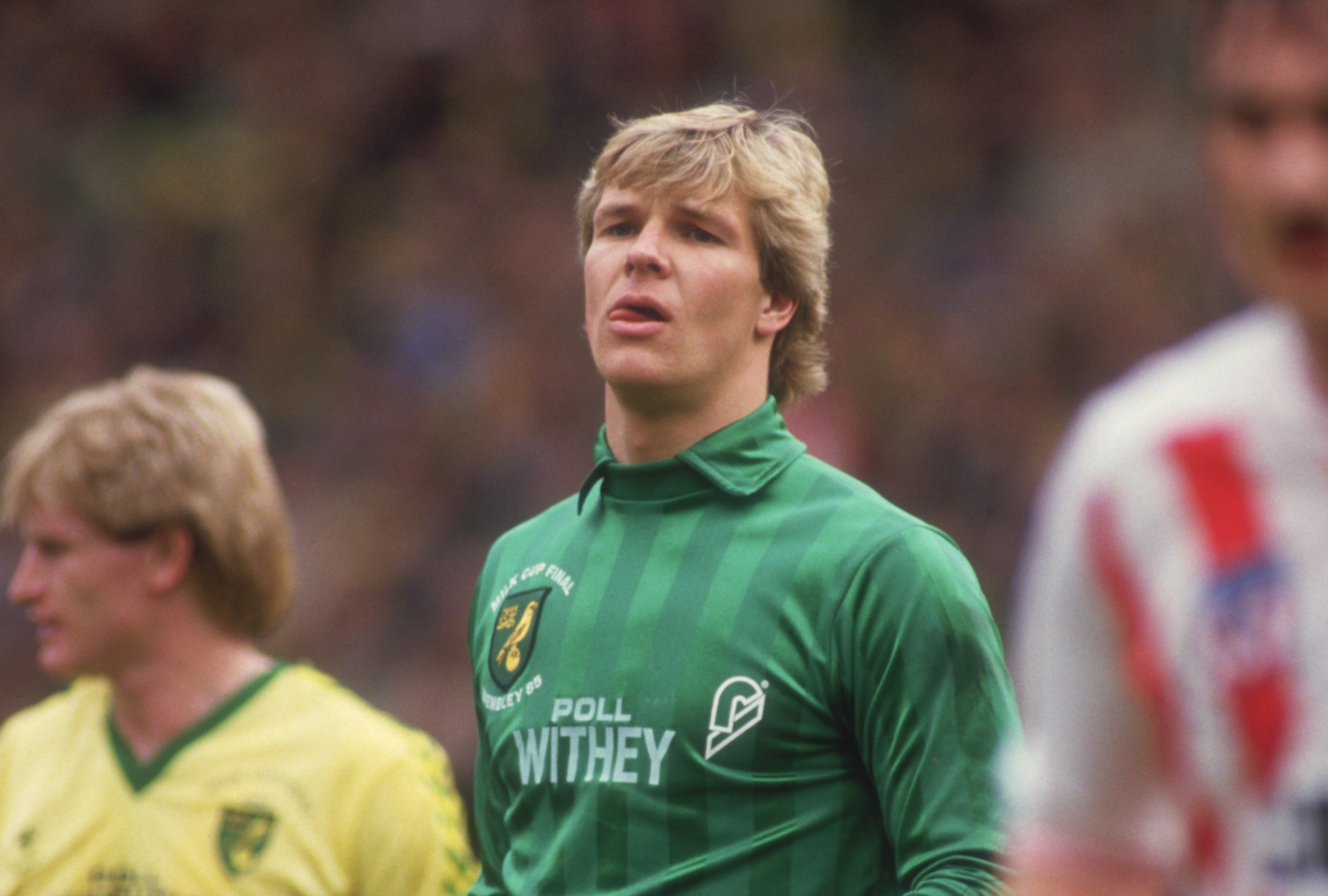 Chris Woods lors de la finale de la Coupe de la Ligue 1985