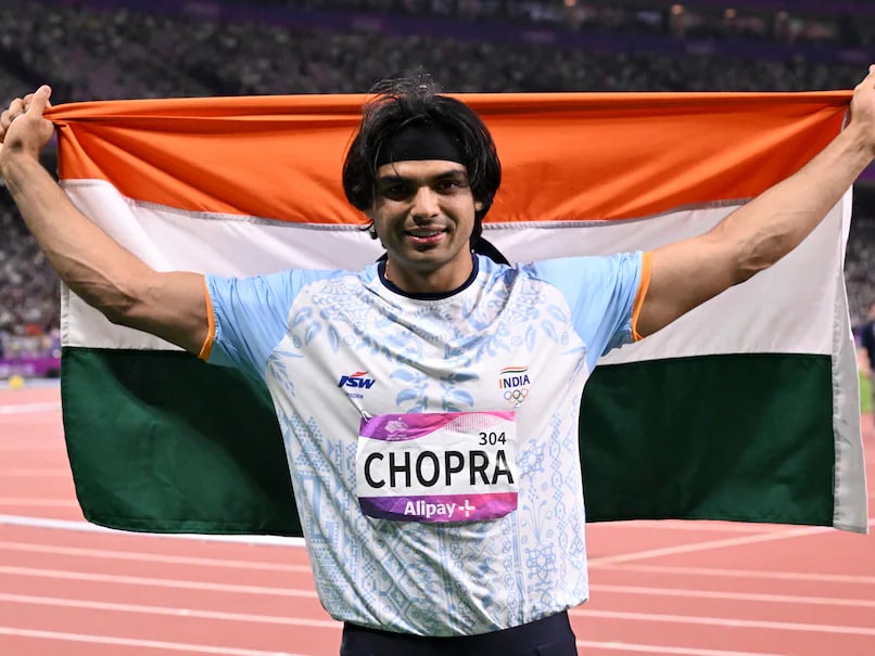 Neeraj Chopra lors de la finale de la Diamond League 2024