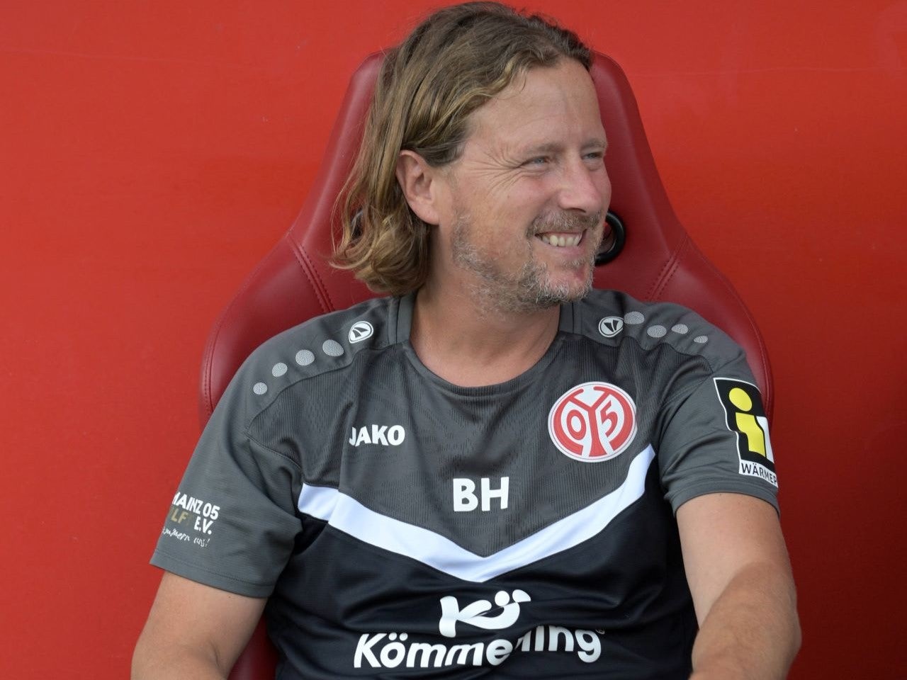 Le manager de Mainz, Bo Henriksen, lors d'un match amical contre Darmstadt le 4 septembre 2024