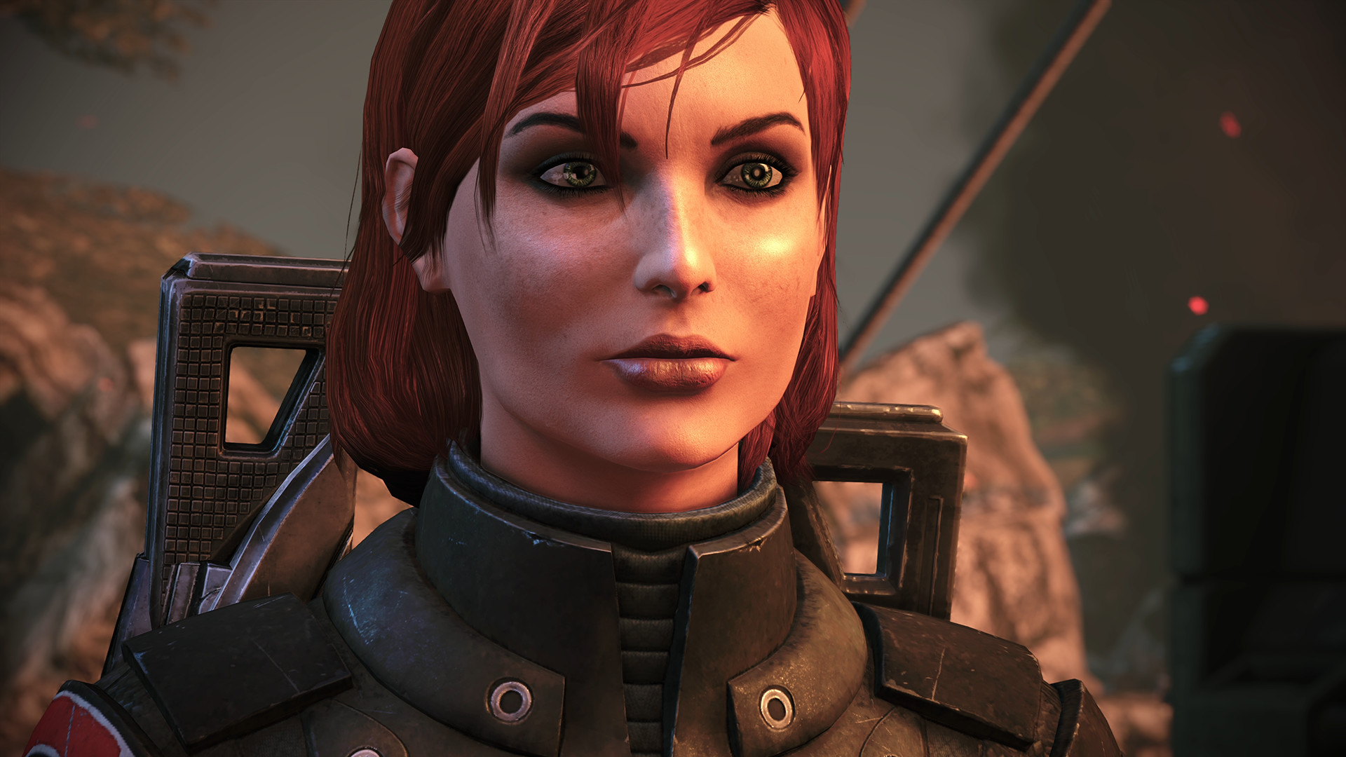 FemShep in Mass Effect: Legendary Edition.