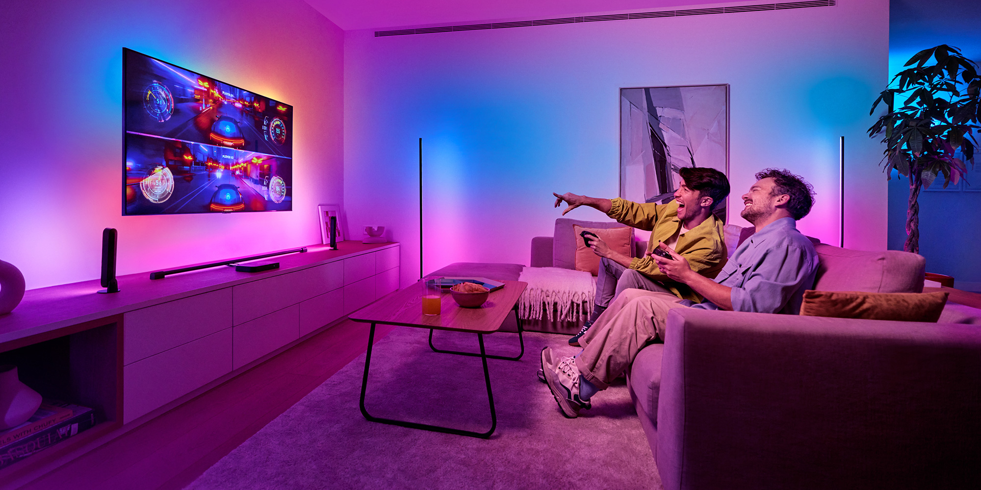 Philips présente la nouvelle génération de la boîte de synchronisation HDMI Hue Play avec <a href=