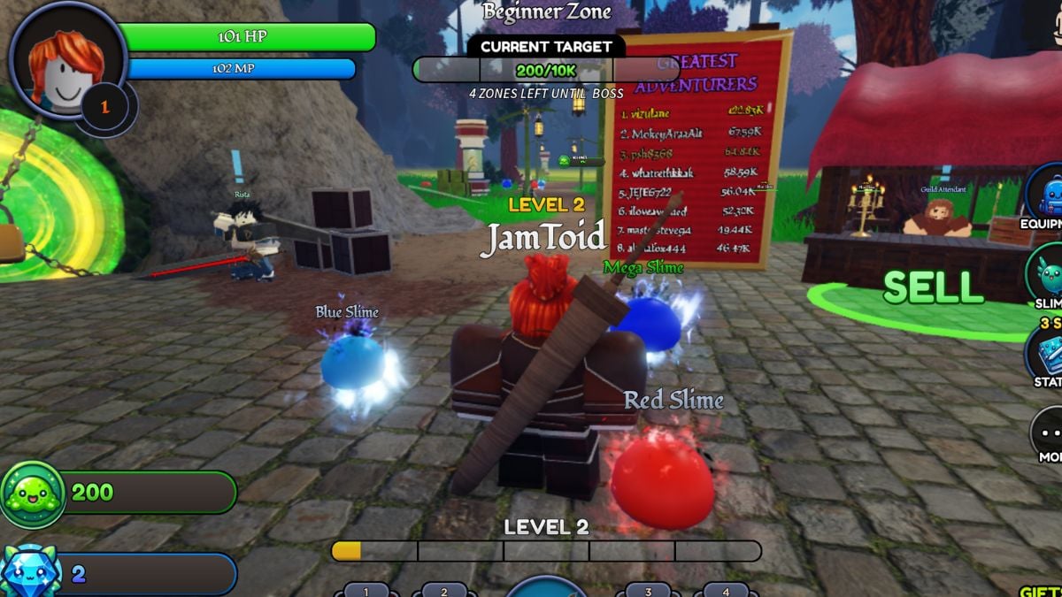 divers nouveau slime slaying simulator ville natale