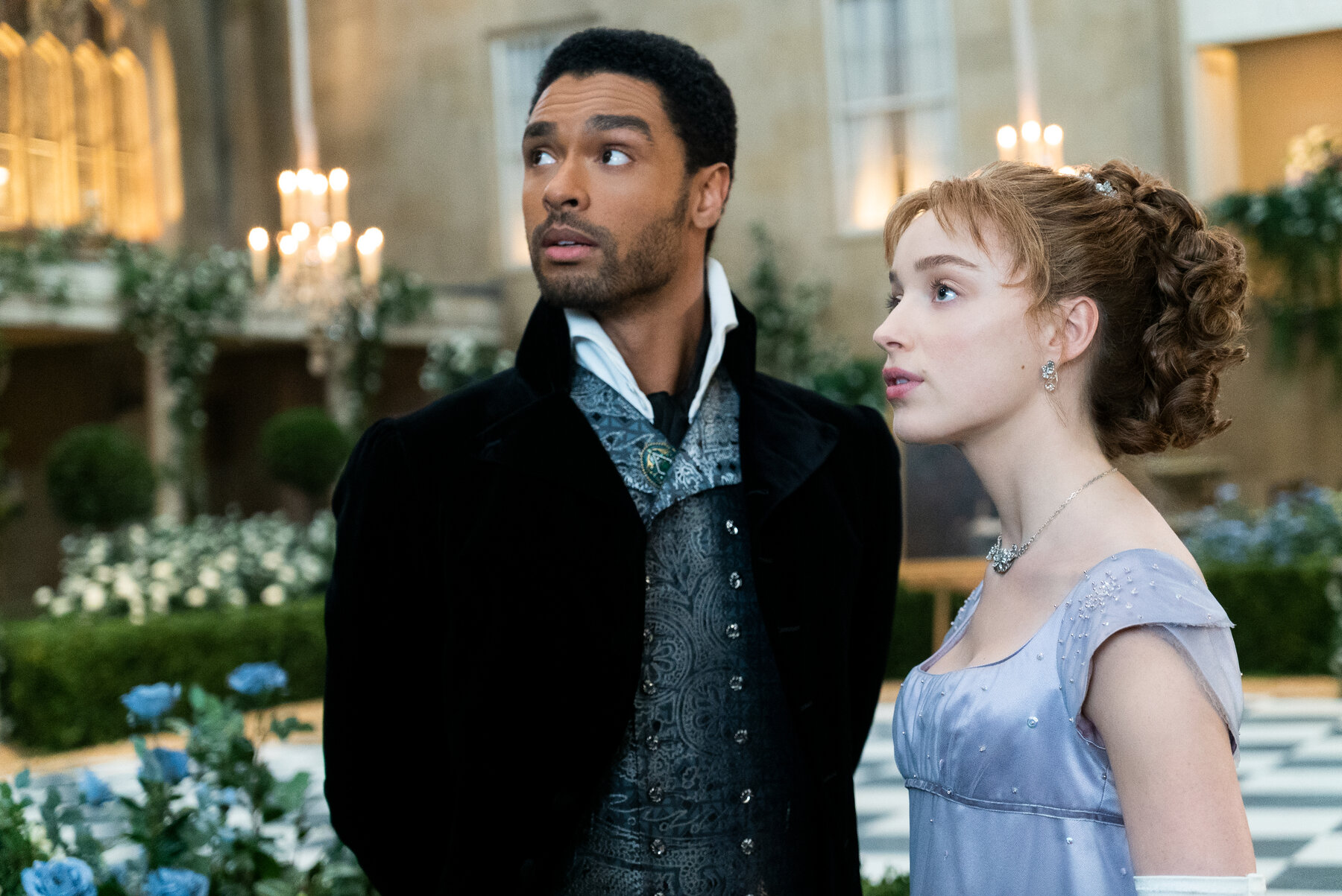 Scène de Bridgerton sur Netflix