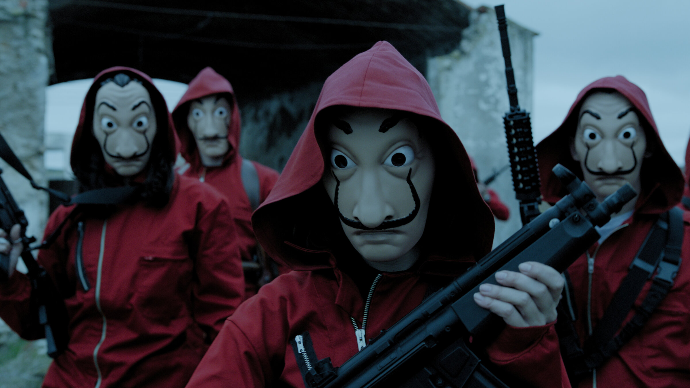Scène de La Casa de Papel.