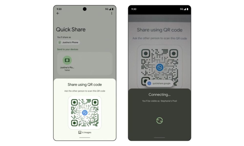 Partagez instantanément avec Google Quick Share : le partage par QR code se déploie à grande échelle !