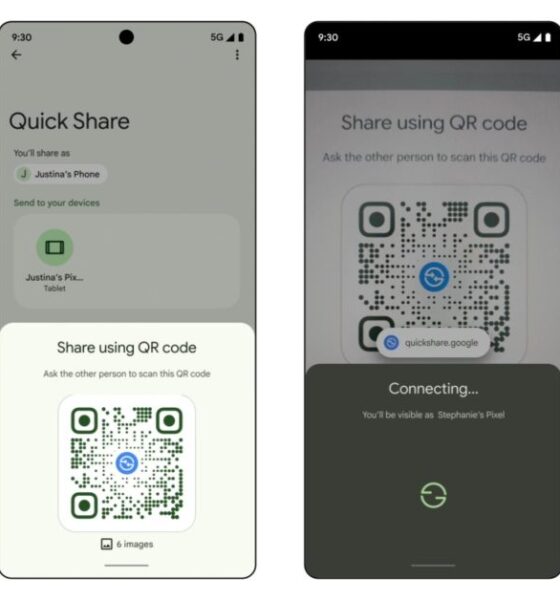 Partagez instantanément avec Google Quick Share : le partage par QR code se déploie à grande échelle !