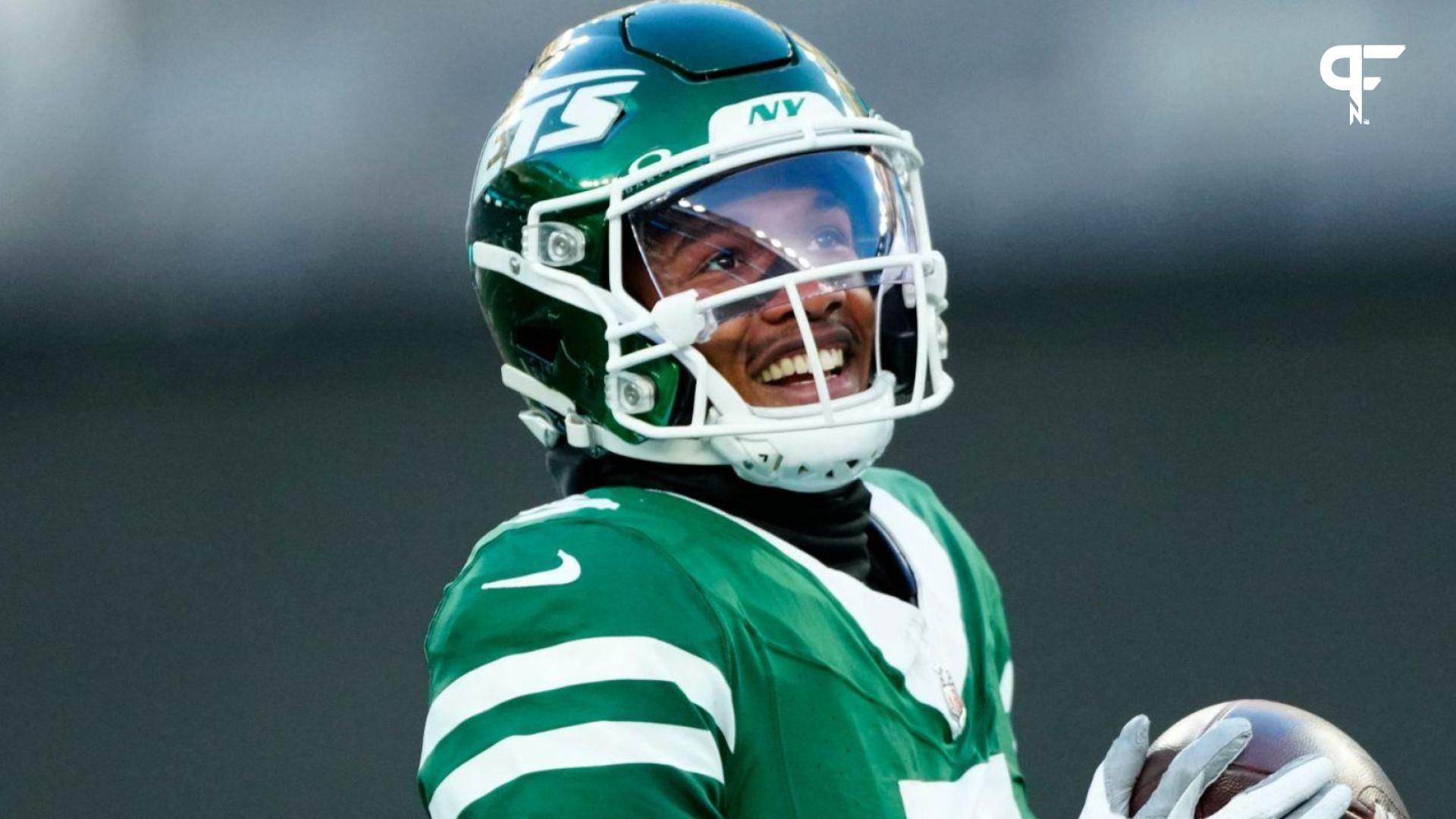 La réaction de Garrett Wilson en deux mots sur le QB de la NFL suscite des rumeurs d’échange alors que des murmures circulent sur son envie de quitter les Jets