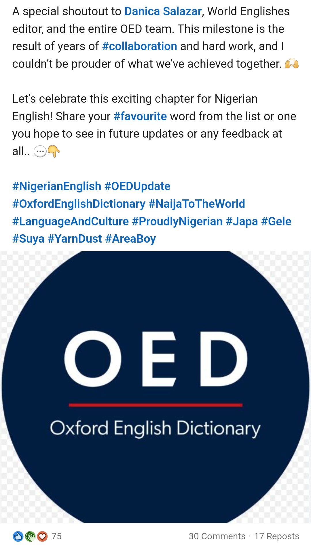 419, Agbero, Japa, Jand, Gele : 22 mots nigérians qui font leur entrée dans le dictionnaire Oxford !