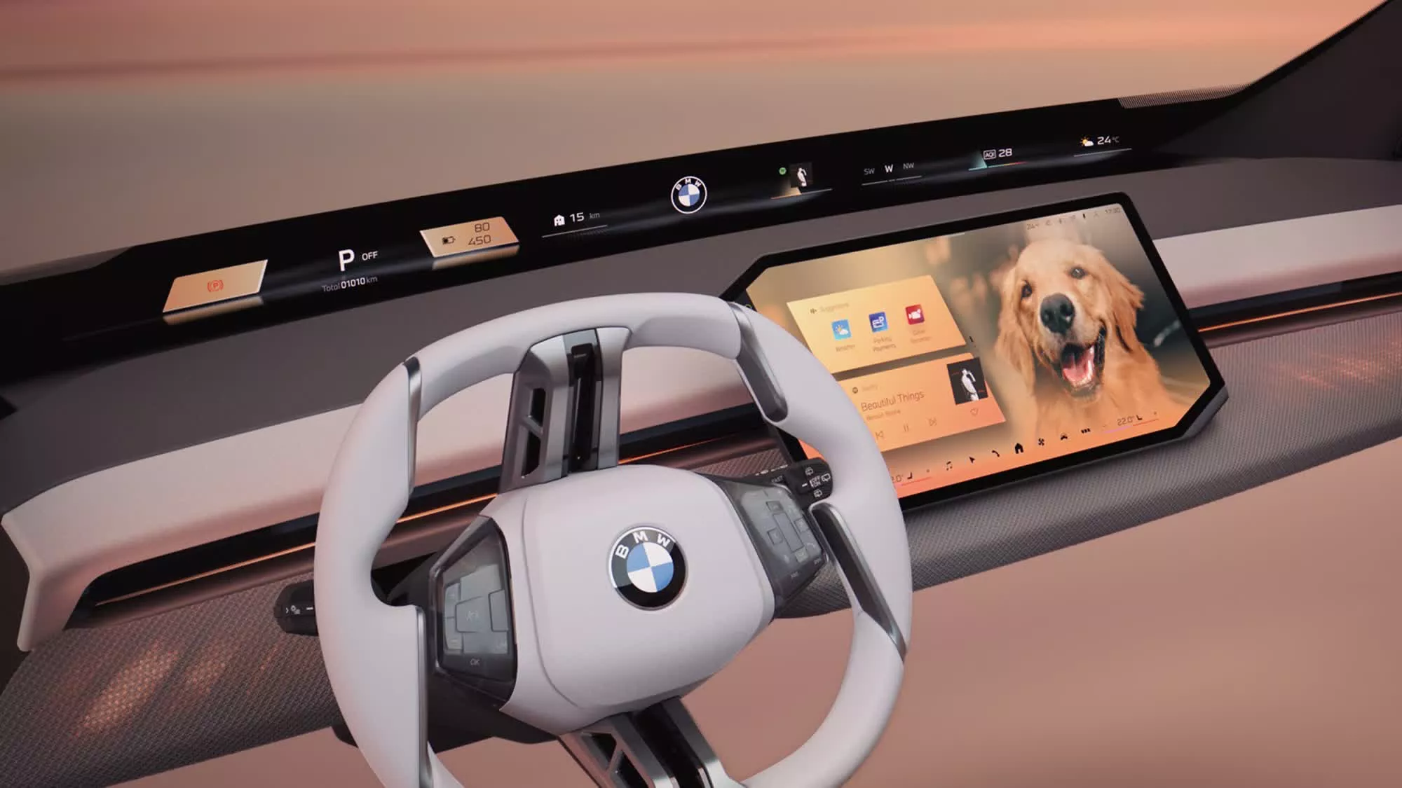 Le pare-brise de la BMW Panoramic iDrive : une expérience immersive à couper le souffle !